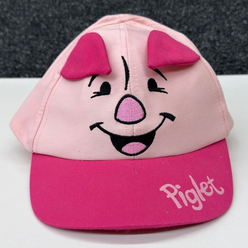 Disney Store Goofy's Hat Co Piglet Winnie the Pooh Pink Character Baby Hat NWT